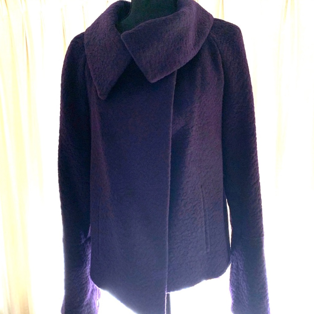 Tahari gorgeous aubergine purple coat